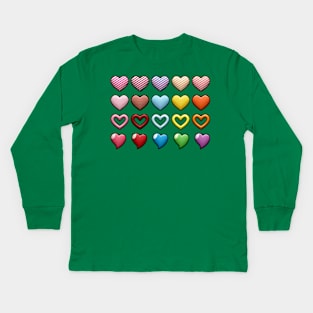 hearts Kids Long Sleeve T-Shirt